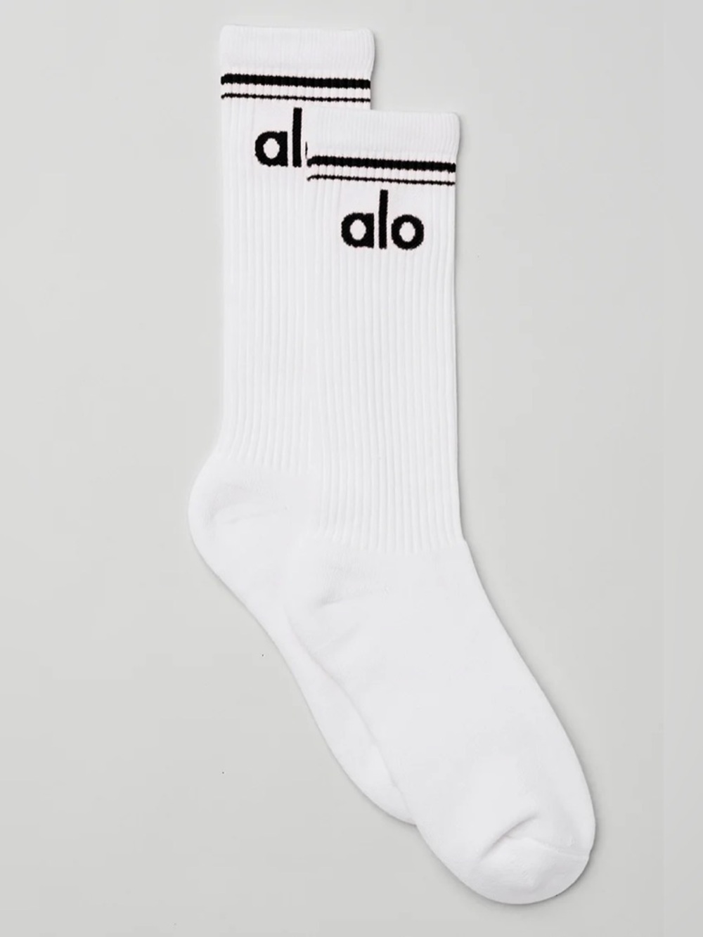 ALO Yoga Unisex Throwback Sock Medium